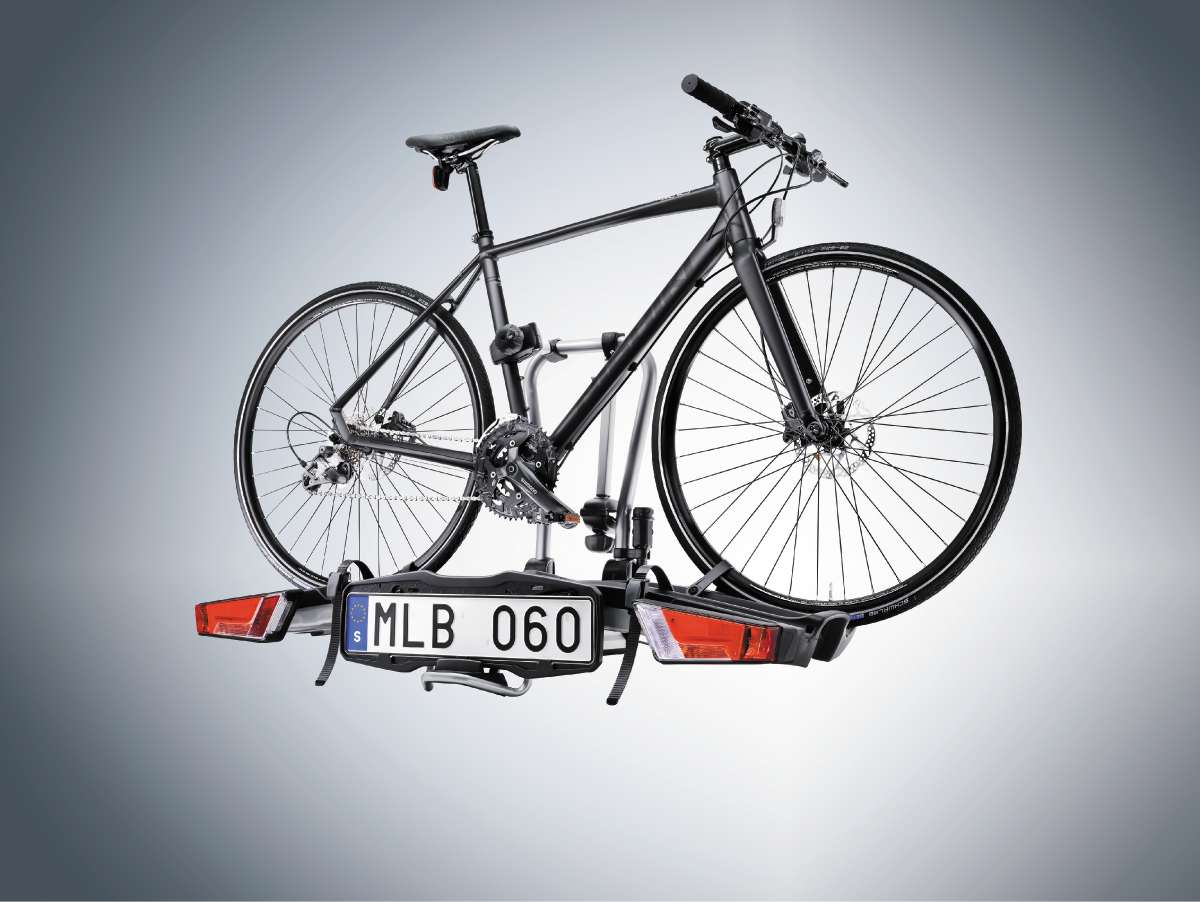 Transportieren Sie bis zu 2 Fahrräder (2 x 30 kg) und falten Sie diesen Träger ganz einfach zusammen